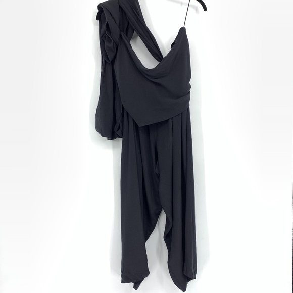 3.1 Phillip Lim Pants - Phillip Lim 3.1 Black Silk Wide Leg Crop Pants